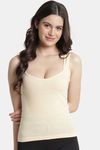 Bleeding Heart Cotton Camisole (Pack of 2) - Pink Beige — thumbnail 6